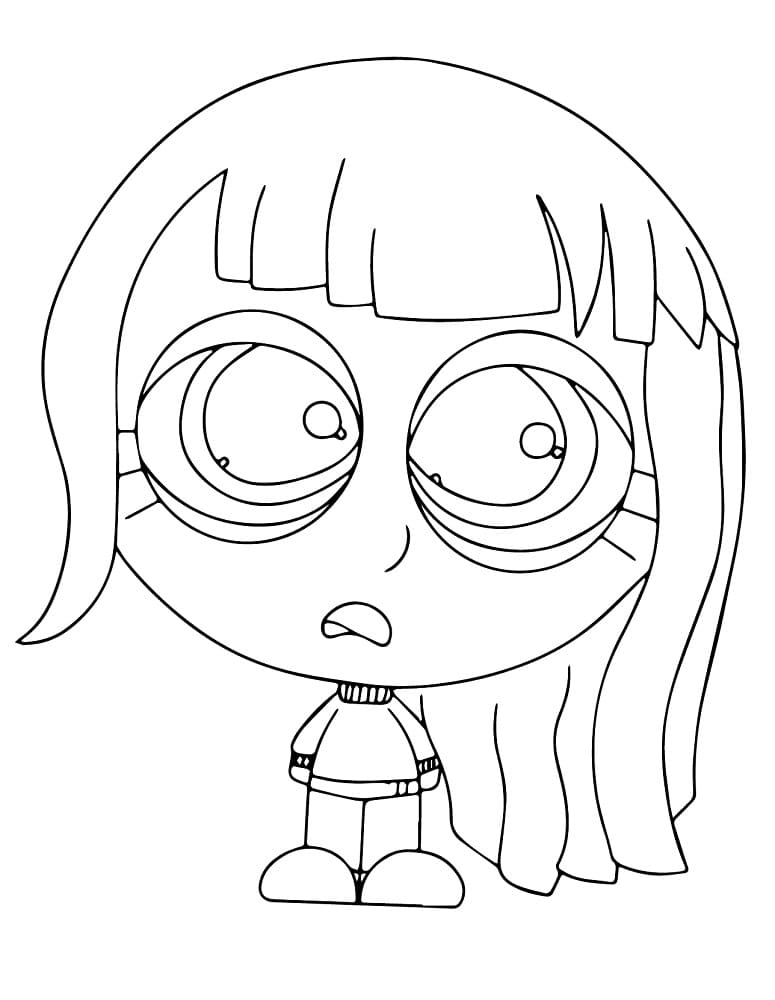 Desenho deTédio Chibi para colorir