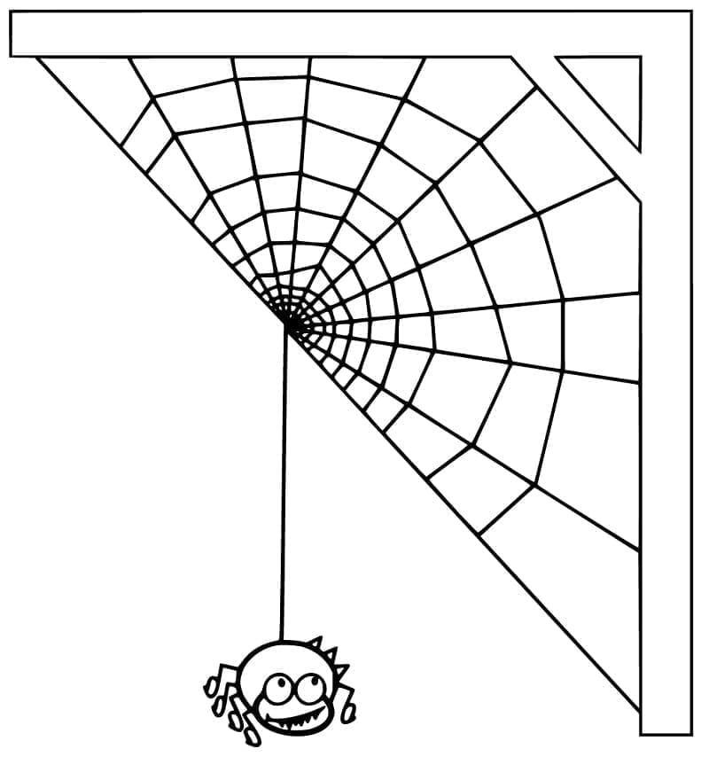 Desenho deTeia de Aranha 2 para colorir