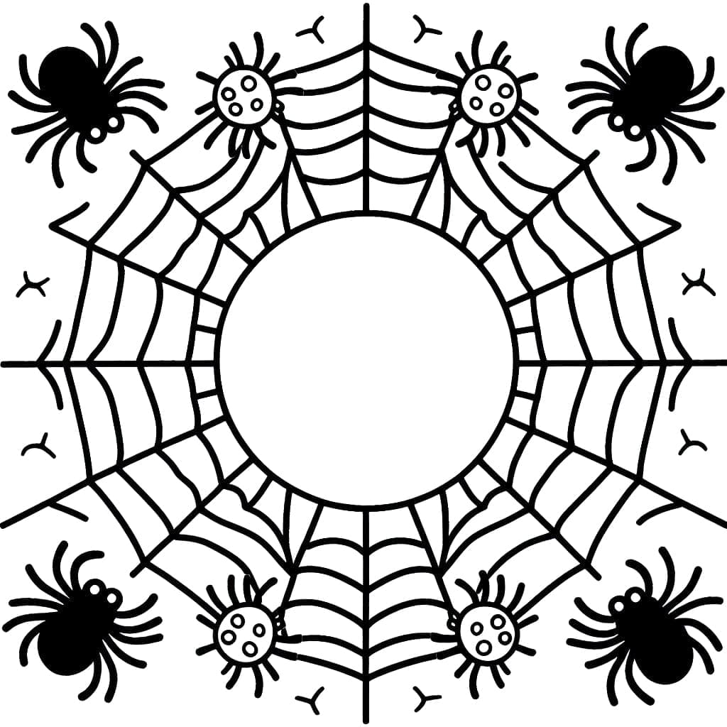 Desenho deTeia de Aranha Incrível para colorir