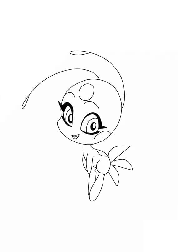 Desenho deTikki Miraculous Ladybug para colorir