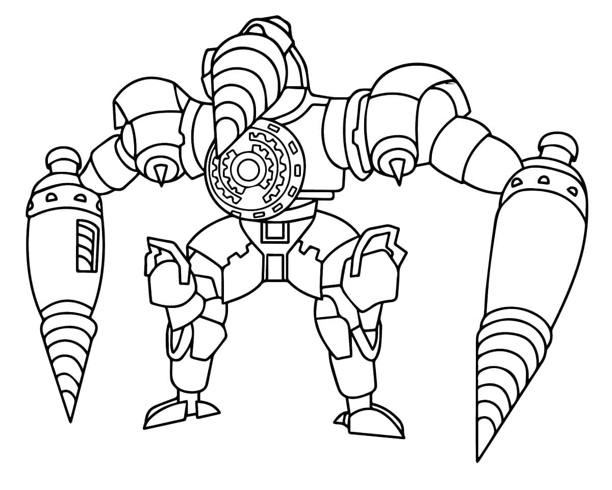 Desenho deTitan Drill Man para colorir