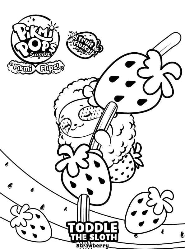 Desenho deToddle de Pikmi Pops para colorir