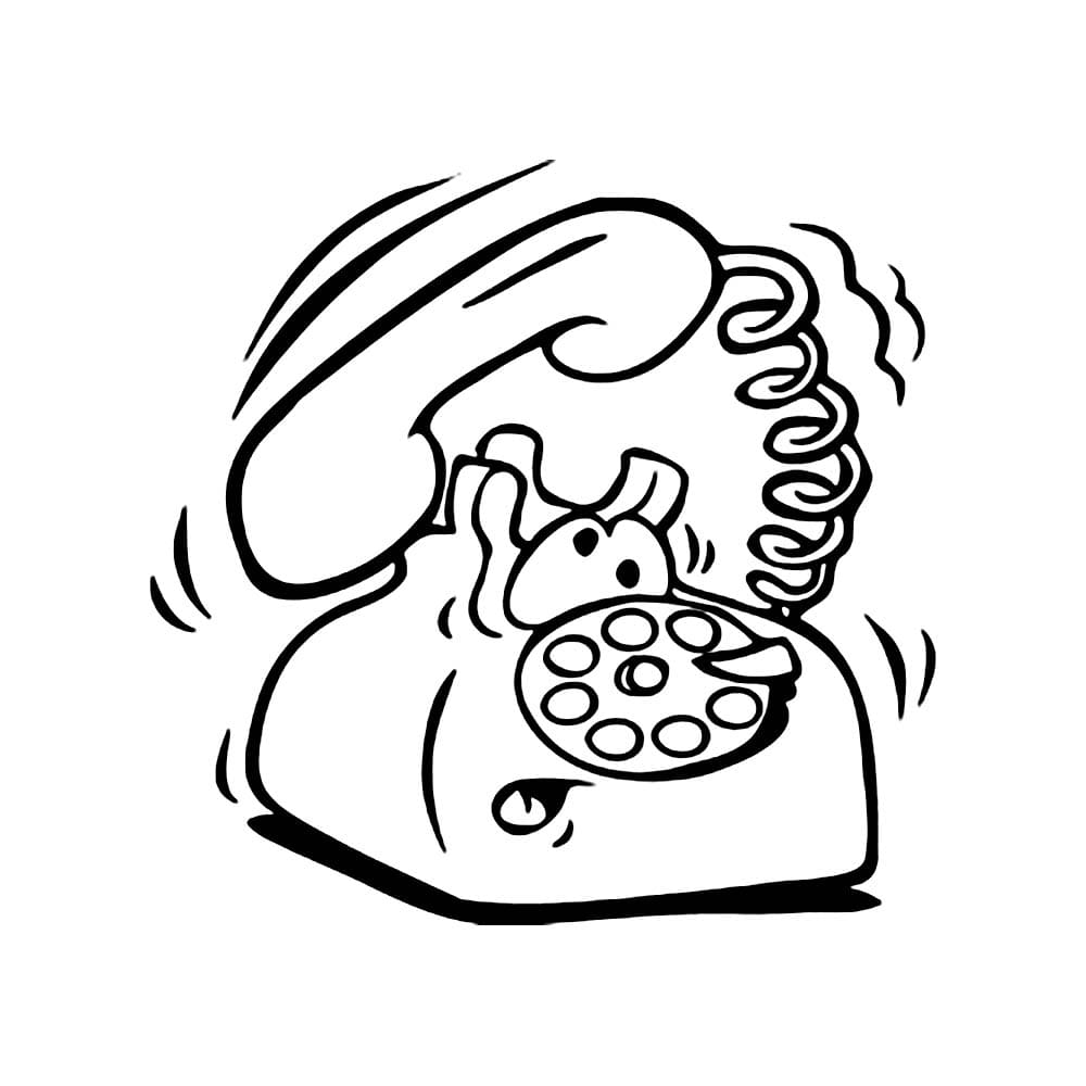 Desenho de Toque De Telefone para colorir