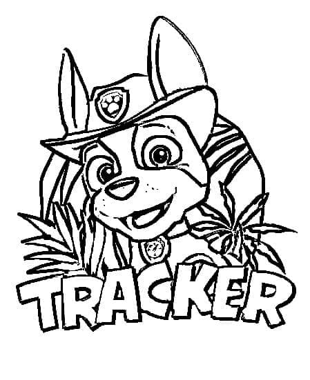 Desenho deDesenho de Tracker Patrulha Canina para colorir para colorir