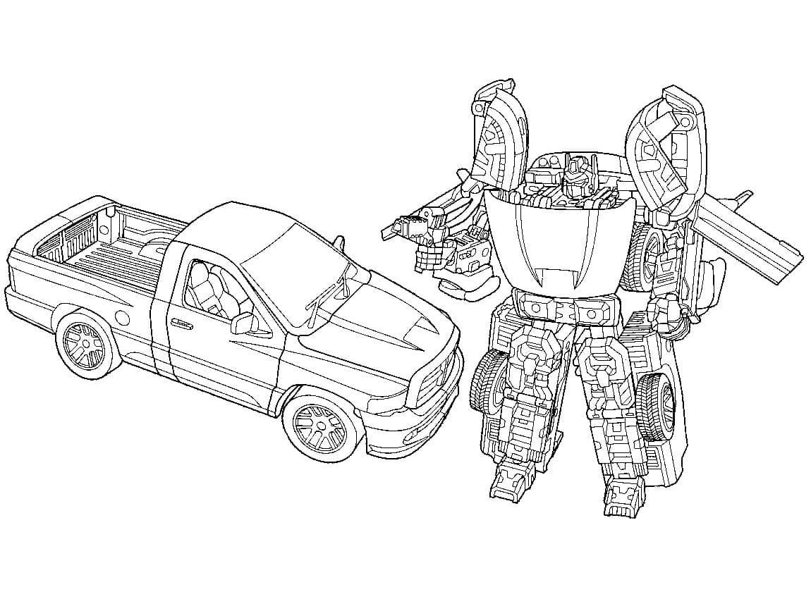 Desenho deTransformers Imprimível Para Crianças para colorir