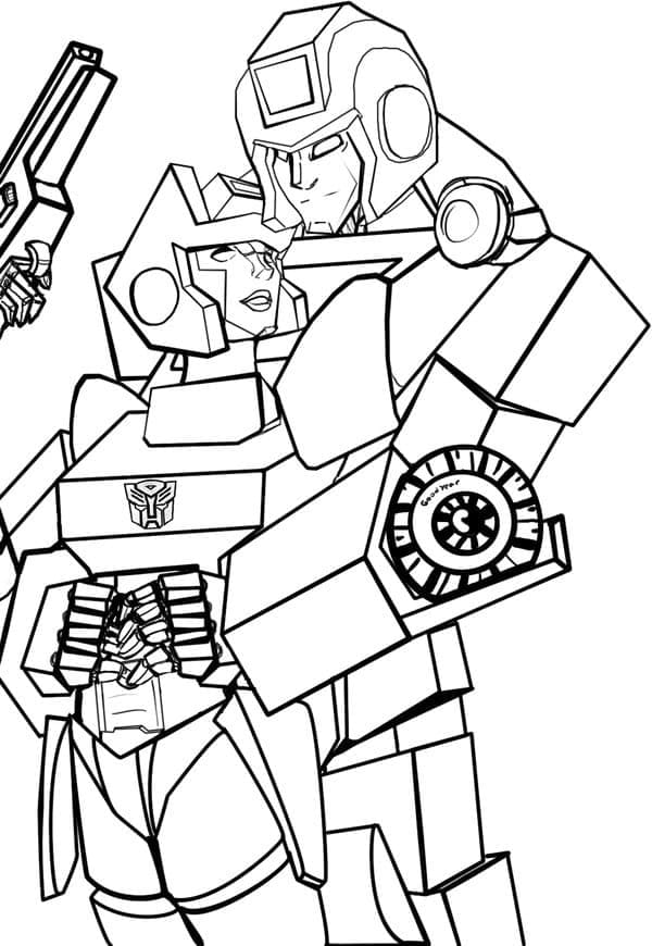 Desenho deTransformers Imprimível para colorir