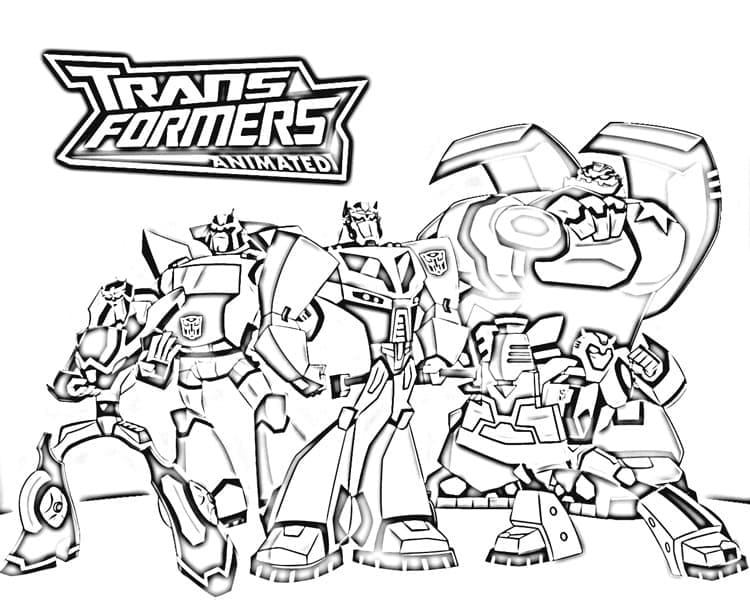 Desenho deTransformers de Desenho Animado para colorir