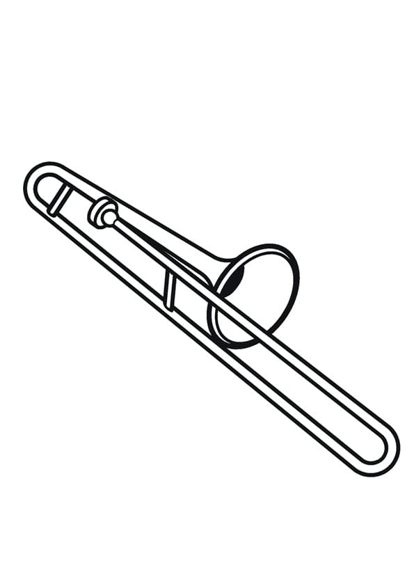 Desenhos de Trombone para colorir