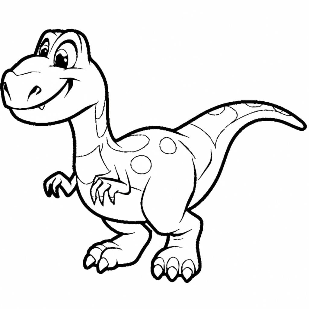 Desenho deUm Dinossauro para colorir