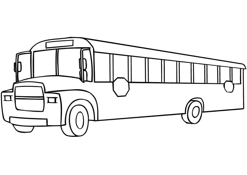 Desenho deUm Ônibus Escolar para colorir