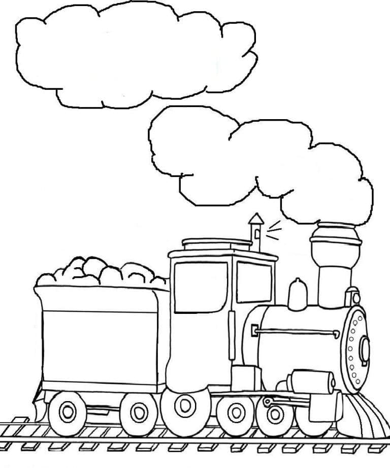 Desenho deUm Trem para colorir