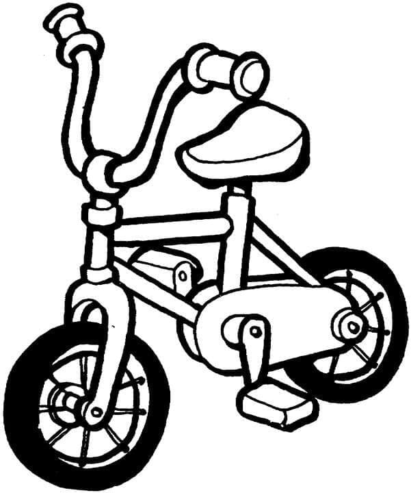 Desenho deUma Bicicleta Fofa para colorir