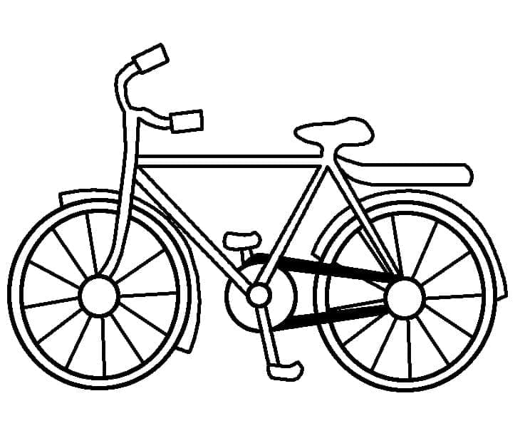 Desenho deUma Bicicleta Perfeita para colorir