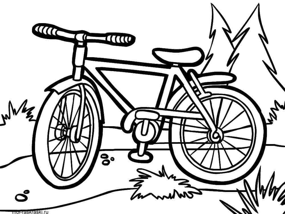 Desenho deUma Bicicleta para colorir