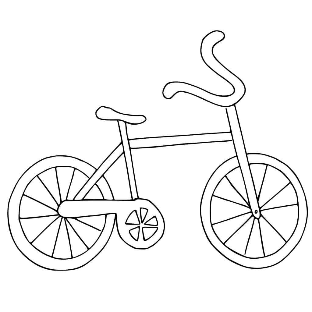 Desenho deUma Boa Bicicleta para colorir