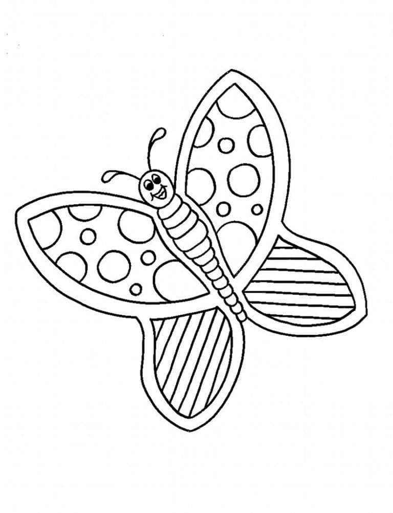 Desenho deUma Borboleta para colorir