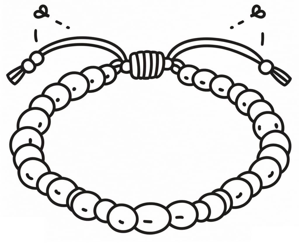 Desenho deUma Pulseira Muito Fofa para colorir