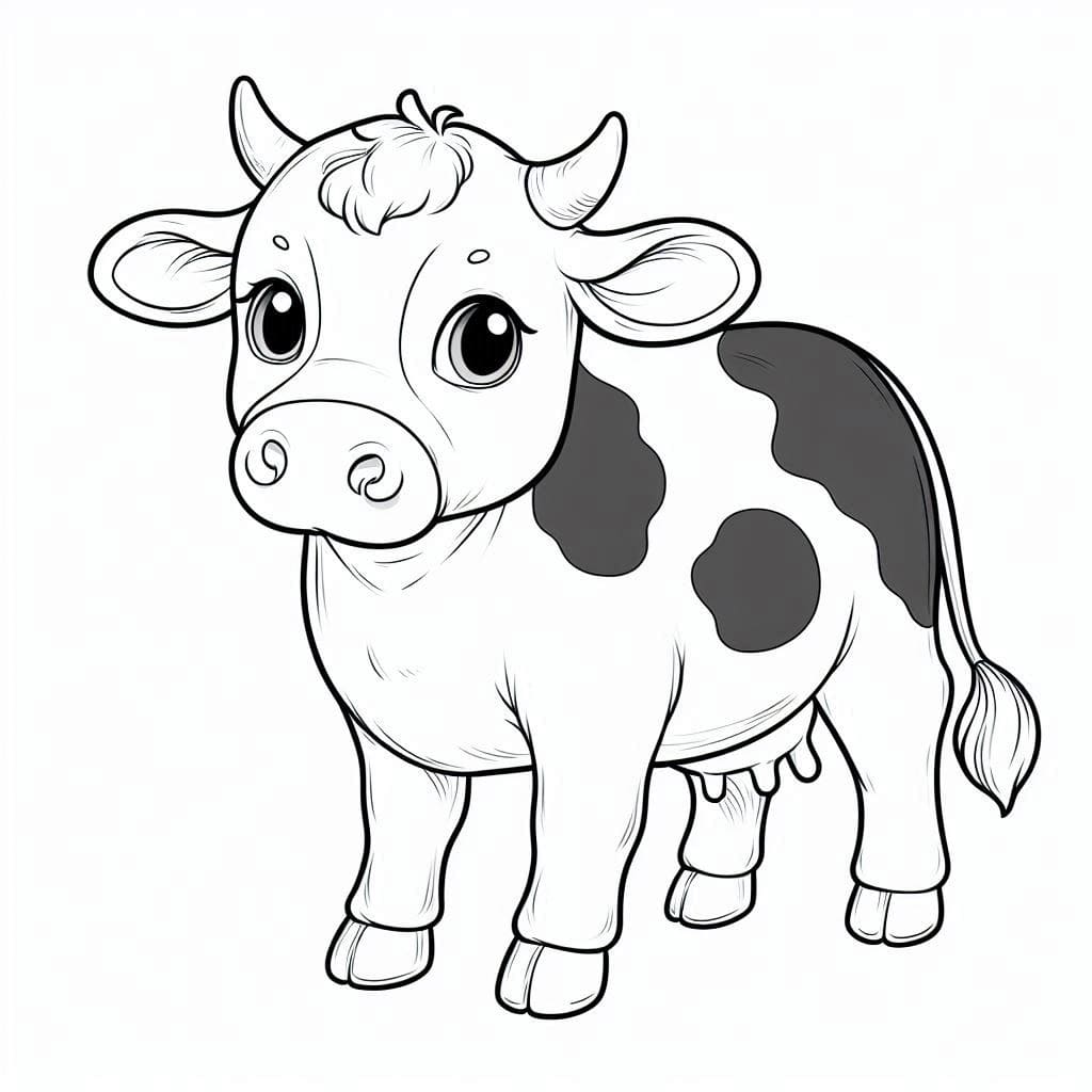 Desenho deUma Vaca para colorir