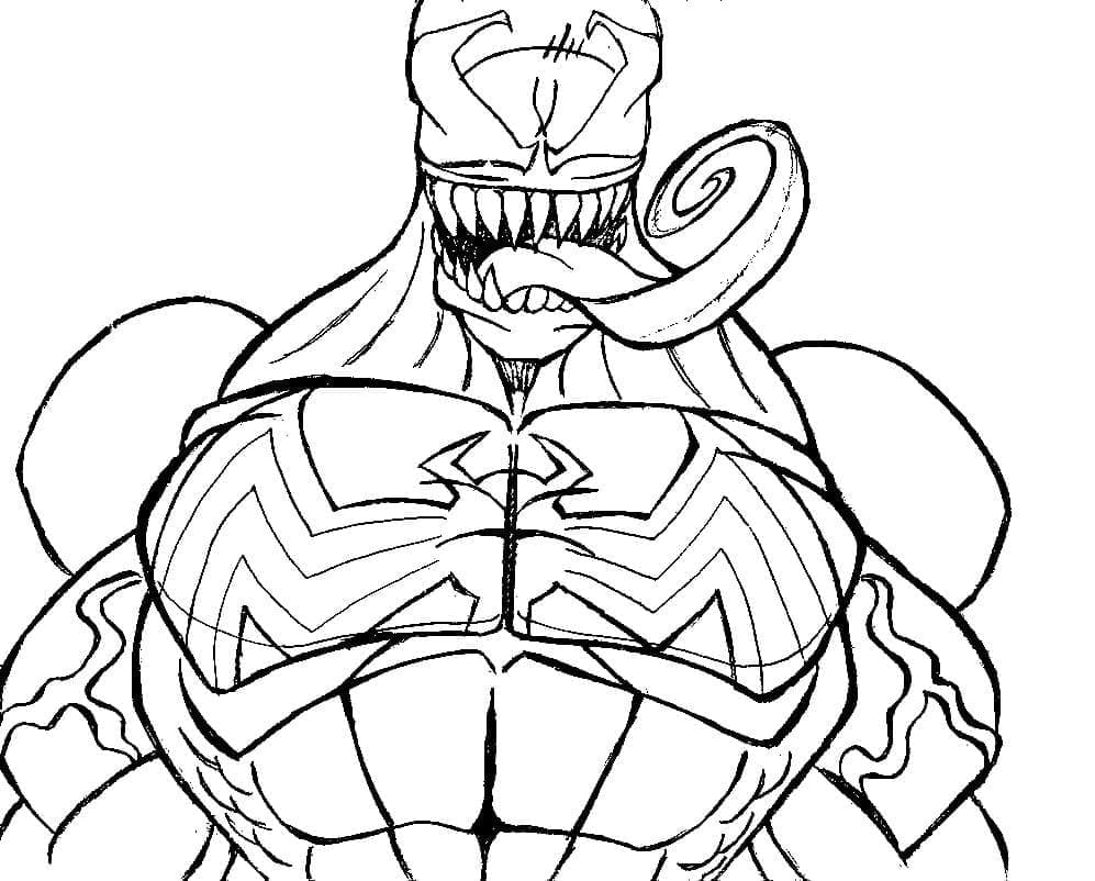 Desenho deVenom 12 para colorir