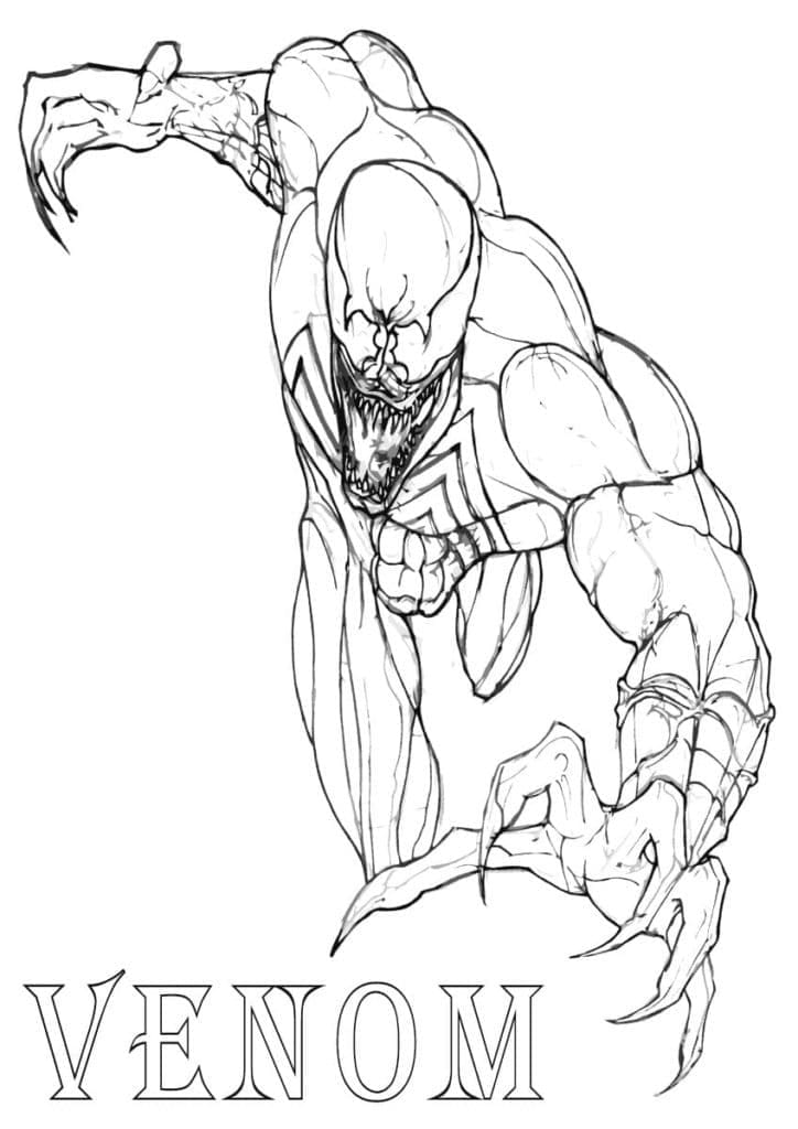 Desenho deVenom 4 para colorir