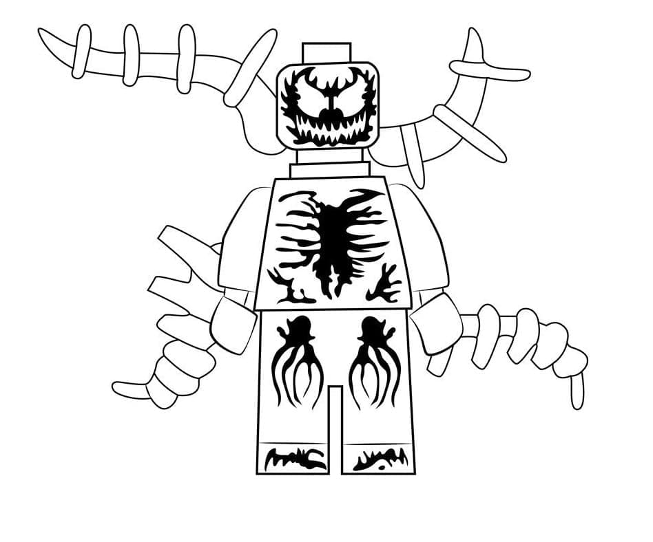 Desenho deVenom Lego para colorir