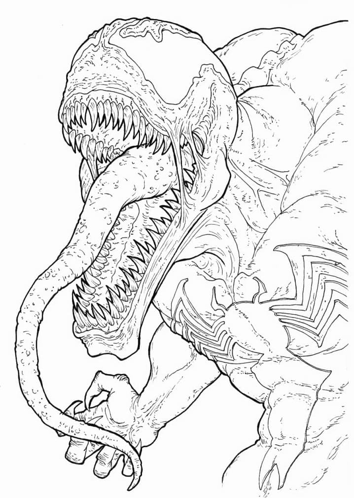 Desenho deVenom Monstro para colorir