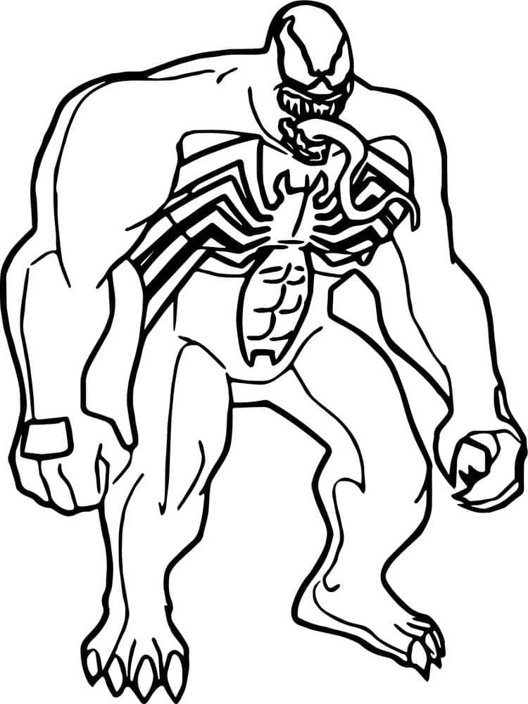 Desenho deVenom Para Crianças para colorir