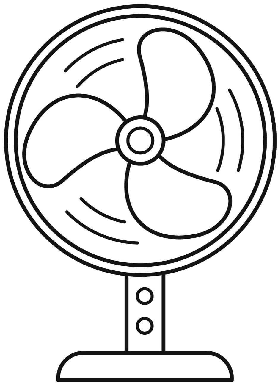 Desenhos de Ventilador para colorir