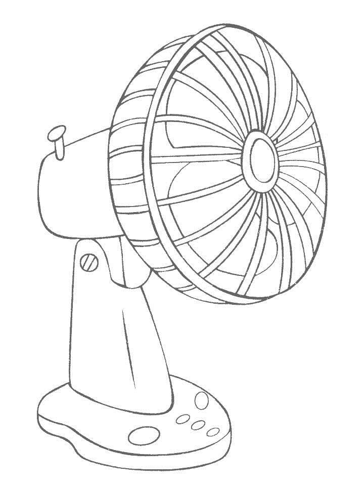 Desenho deVentilador Grátis Para Crianças para colorir