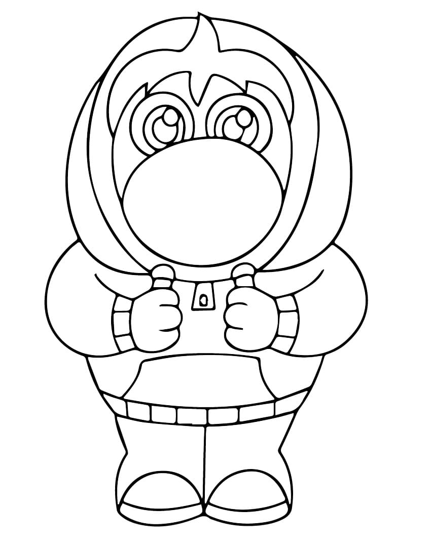 Desenho deVergonha Chibi para colorir