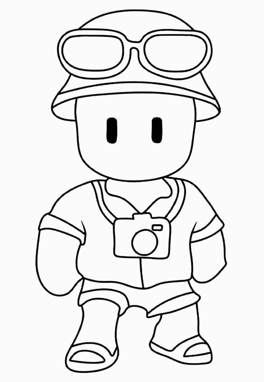 Desenho deVideojogo Stumble Guys para colorir