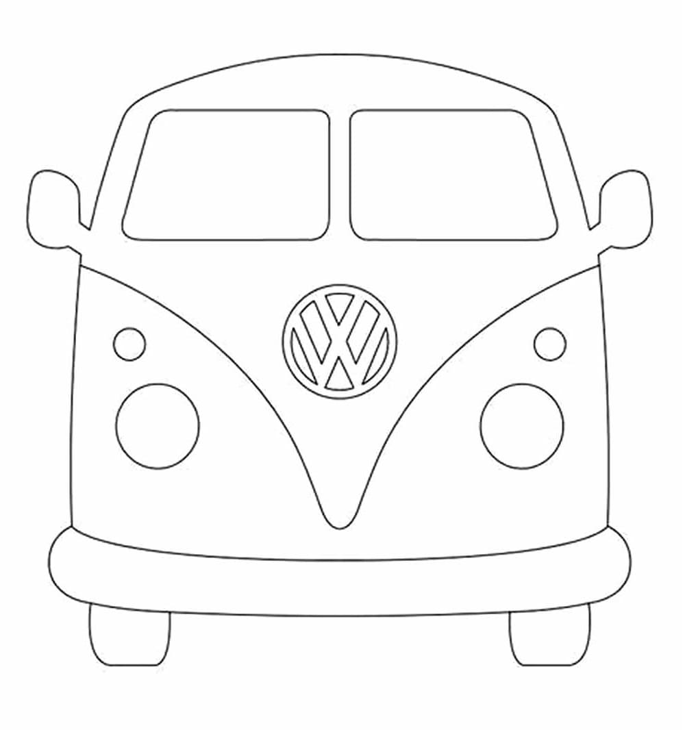 Desenho deVolkswagen Kombi para colorir