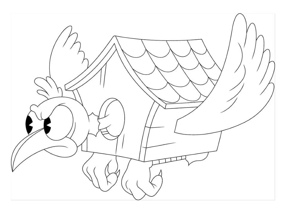 Desenho deWally Warbles De Cuphead para colorir