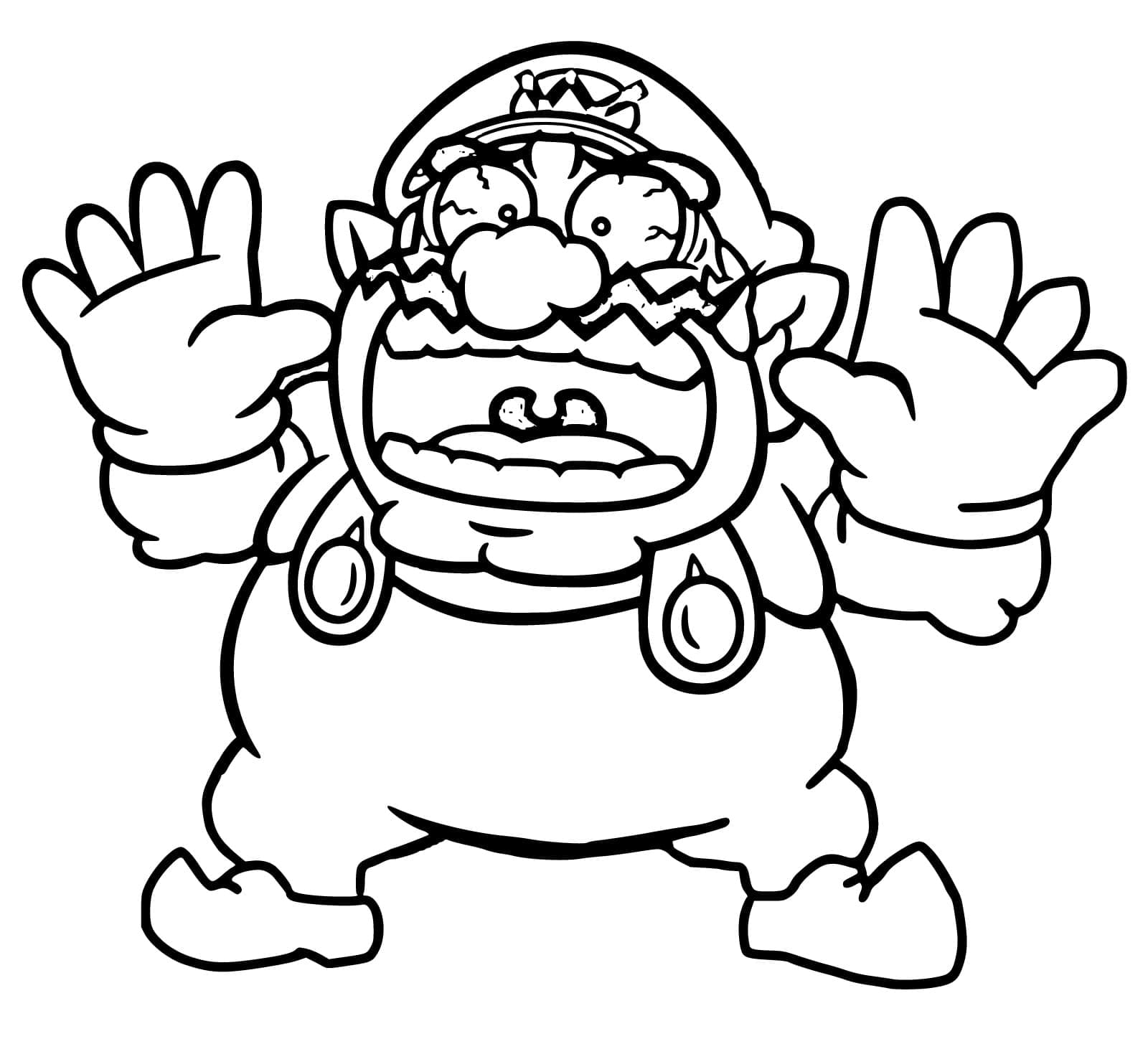 Desenho deWario Louco para colorir