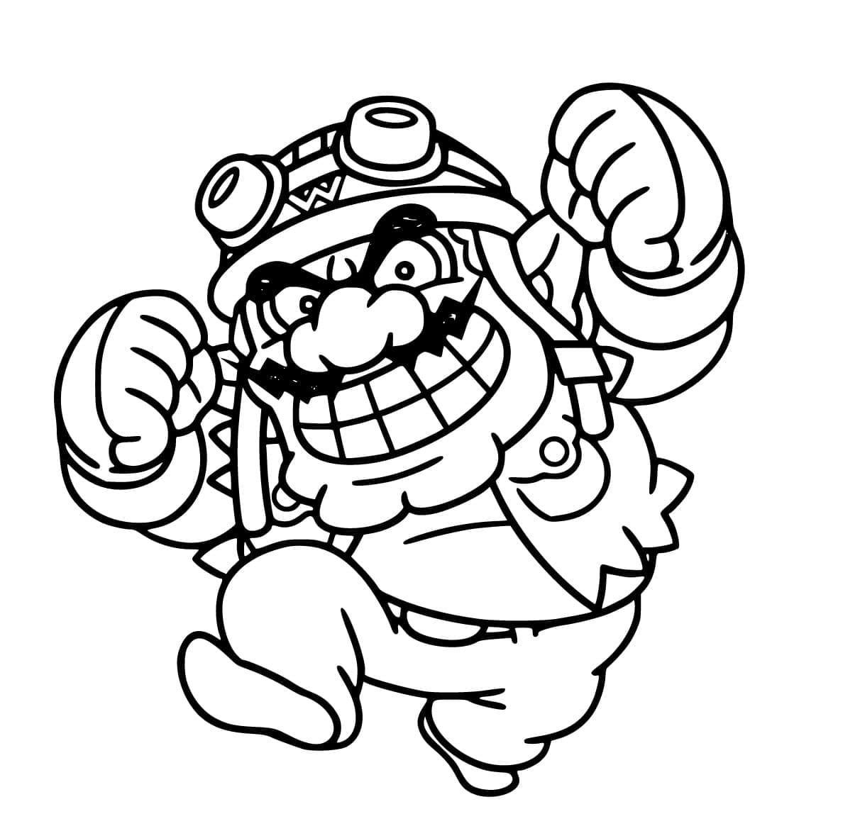 Desenho deWario Malvado para colorir