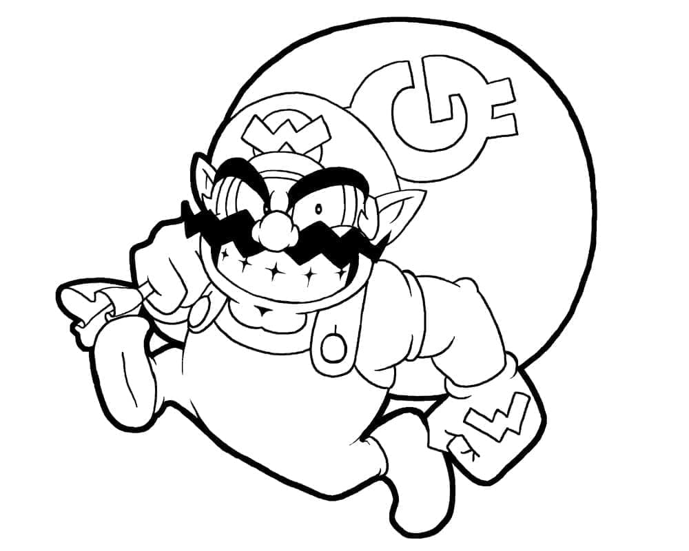 Desenhos de Wario para colorir