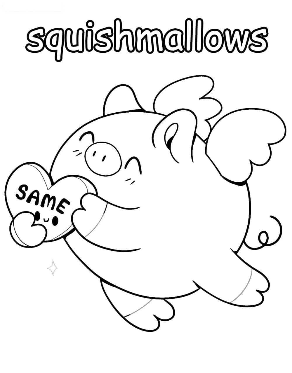 Desenho deWillow de Squishmallow para colorir