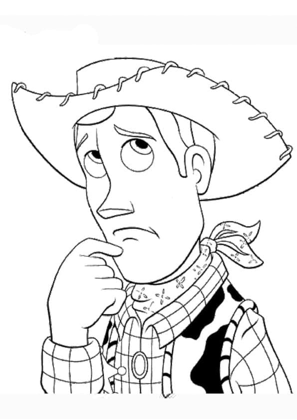 Desenho deXerife Woody Toy Story para colorir