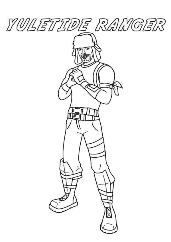 Desenho deYuletide Ranger de Fortnite para colorir