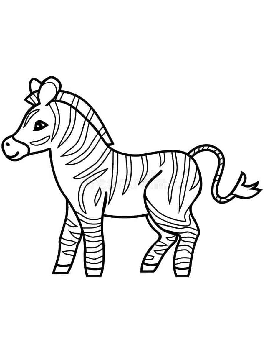 Desenho deZebra Grátis para colorir