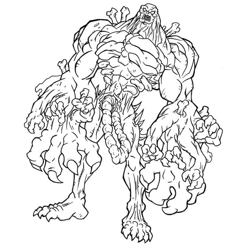 Desenho deZumbi Gigante para colorir