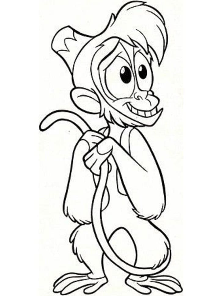 Desenho deAbu de Aladdin para colorir