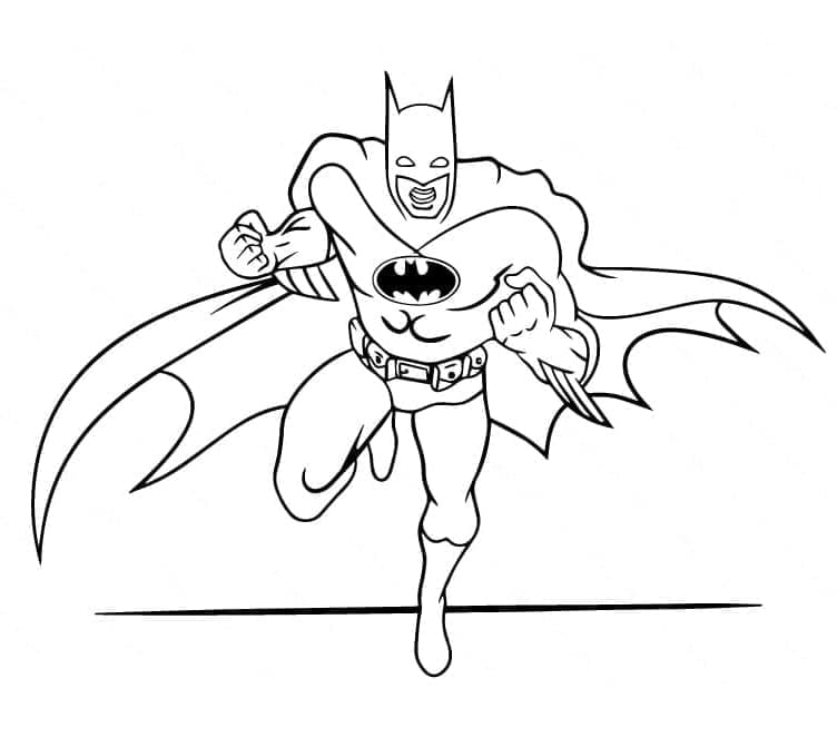 Desenho de Batman DC Super-herói para colorir