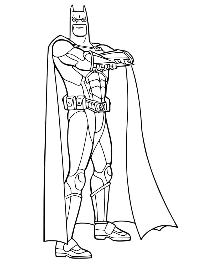 Desenho de Batman Imprimível Para Crianças para colorir