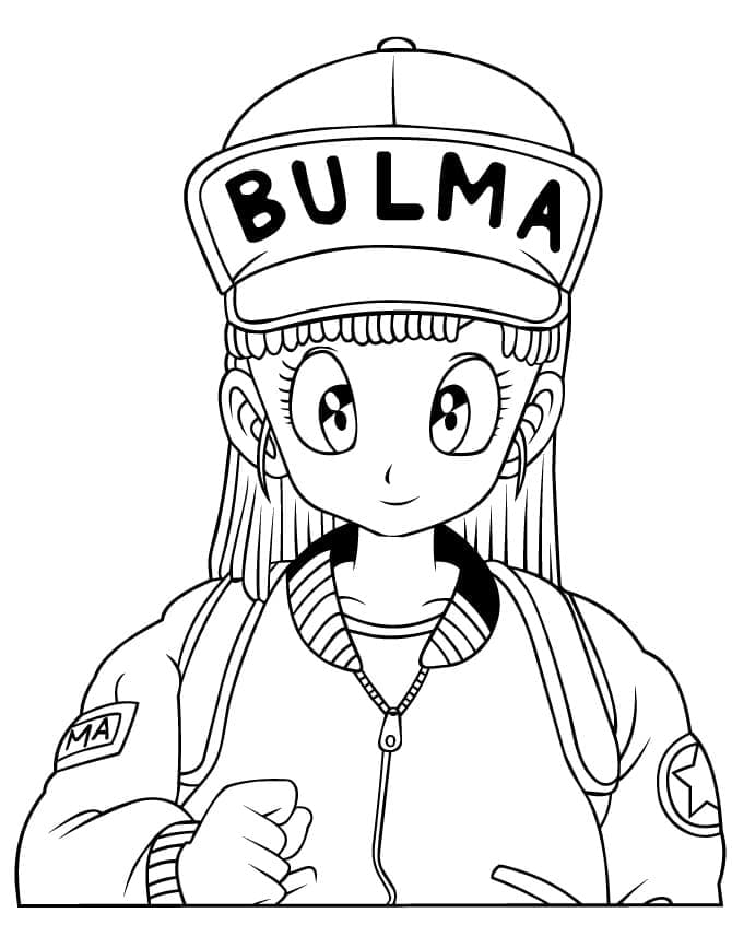 Desenho deBulma de Dragon Ball Z para colorir