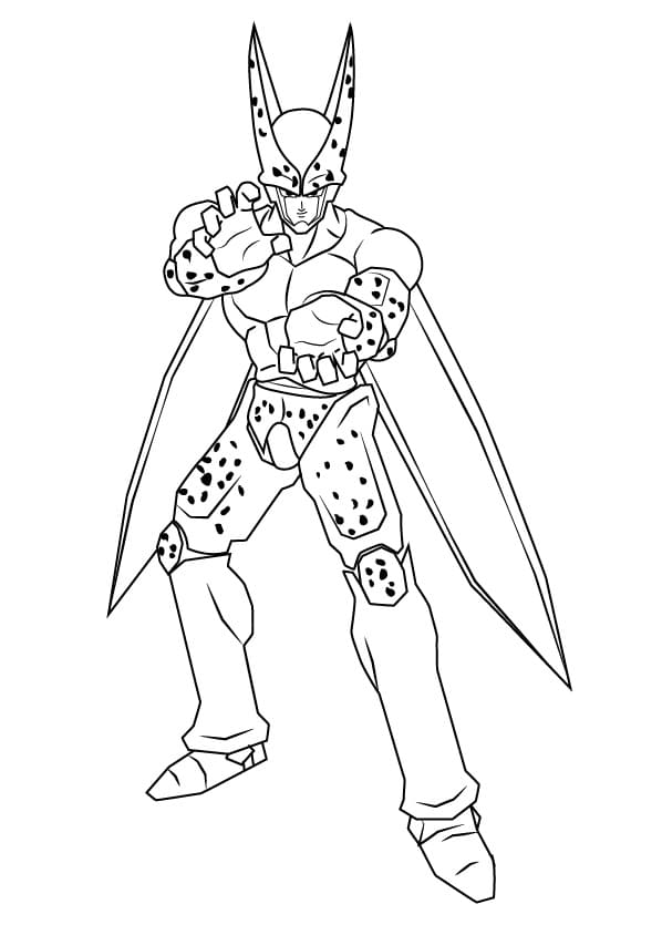 Desenho deDragon Ball Z Cell para colorir