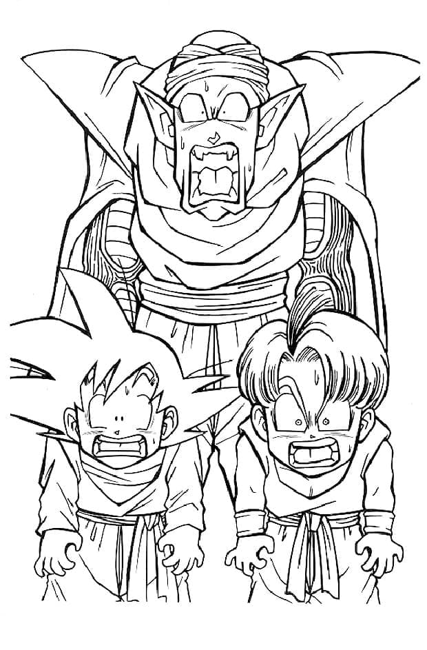 Desenho deDragon Ball Z Imprimível para colorir