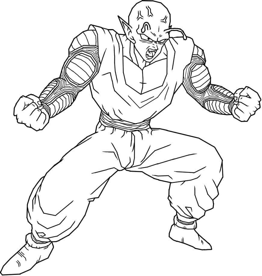 Desenho deDragon Ball Z Piccolo para colorir