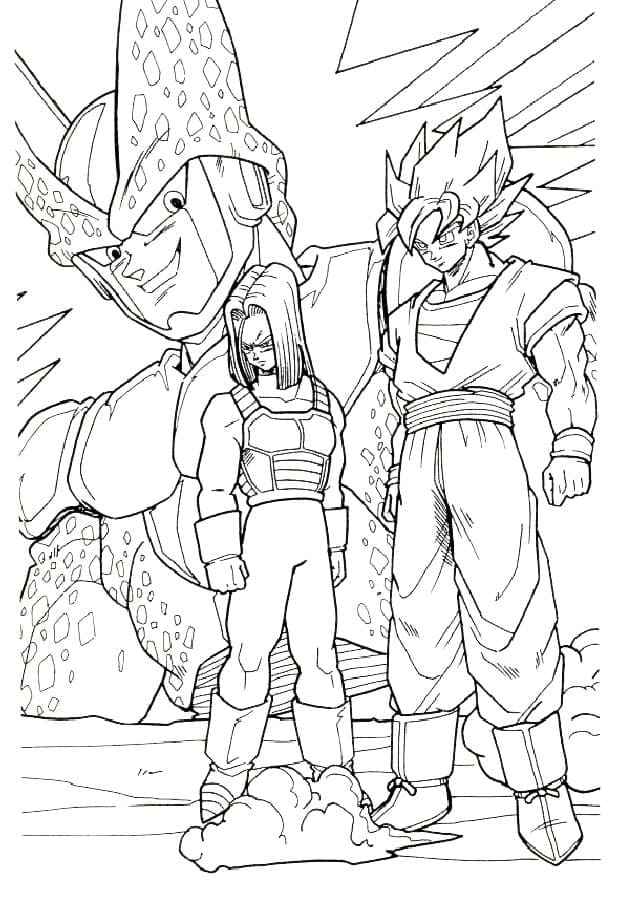 Desenho deDragon Ball Z para colorir