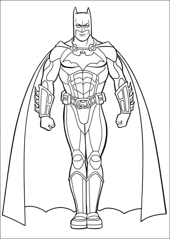 Desenho de Herói Batman para colorir